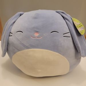 Squishmallow Sebastian Bunny 16" Rabbit Periwinkle Blue Purple Plush Animal 2020